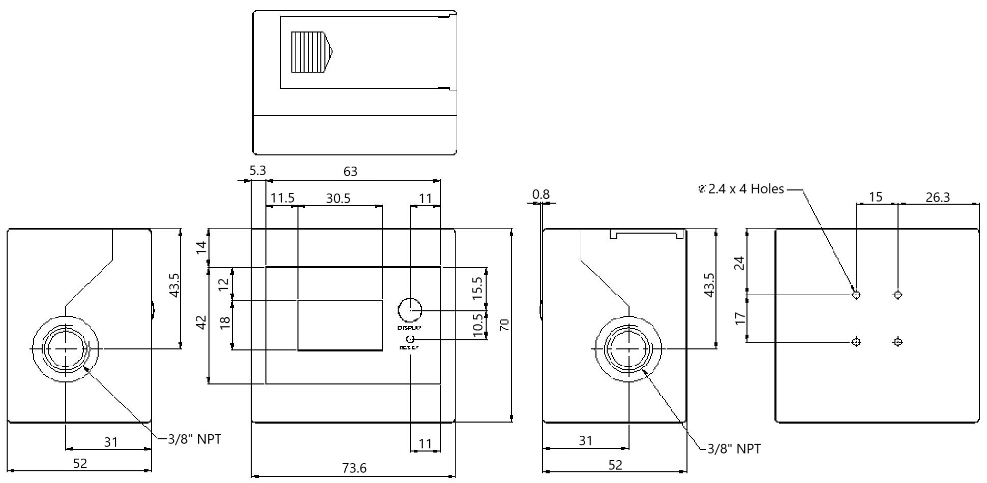 DigiFlow 6000R , 3_8”-2-尺寸