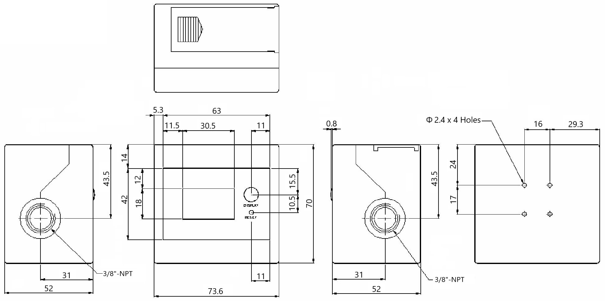 DigiFlow 8000T,38”-尺寸