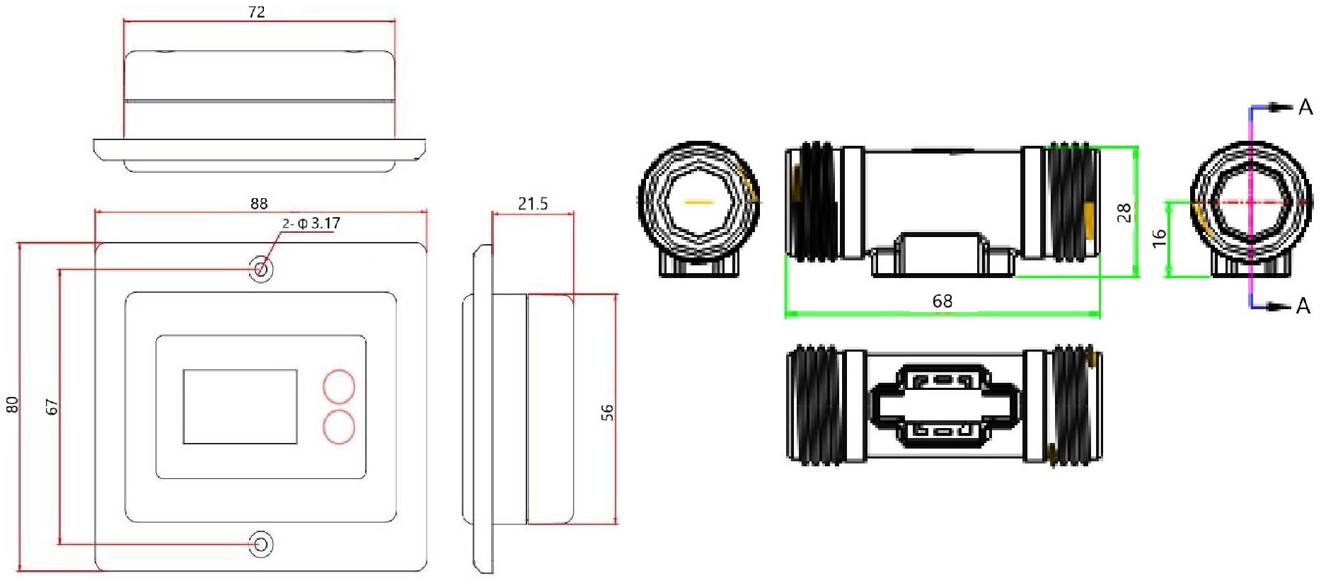 DigiFlow 8300T-66 , 3_4”-尺寸